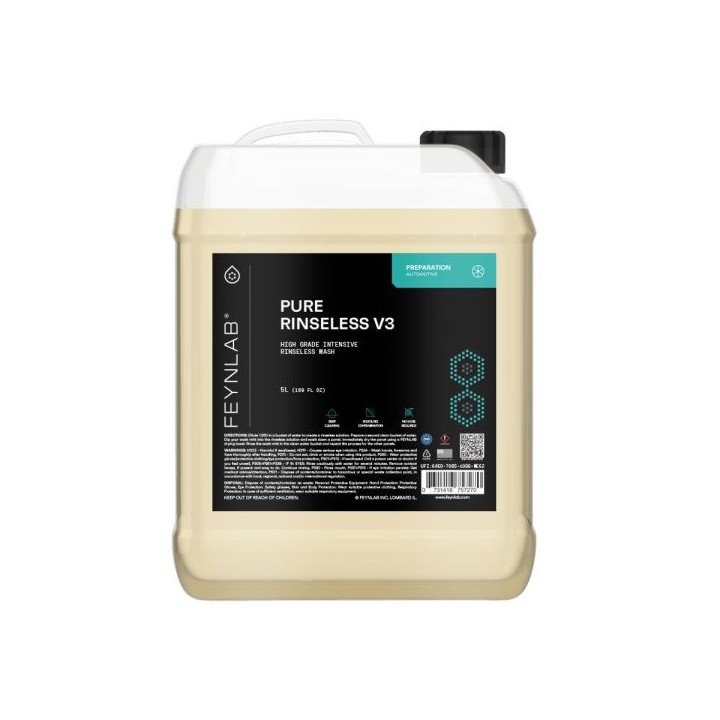 Velké 5L balení FEYNLAB Pure Rinseless V3 - ekonomický kanystr pro profesionální detailingová studia